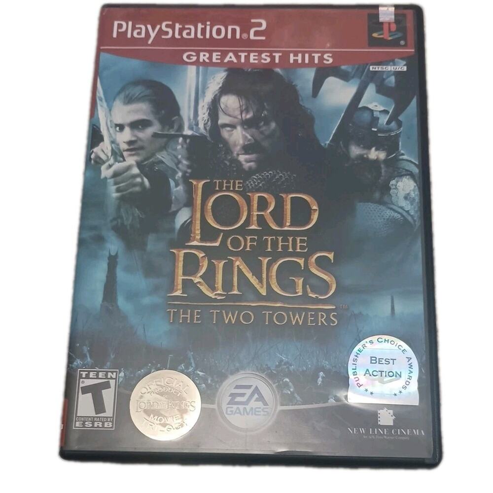Lord of the Rings The Two Towers (Playstation 2 PS2) Complete With Manual CIB